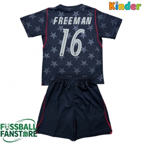 Vereinigte Staaten Alex Freeman #16 Replik Auswärtstrikot Kinder WM 2026 Kurzarm (+ Kurze Hosen)